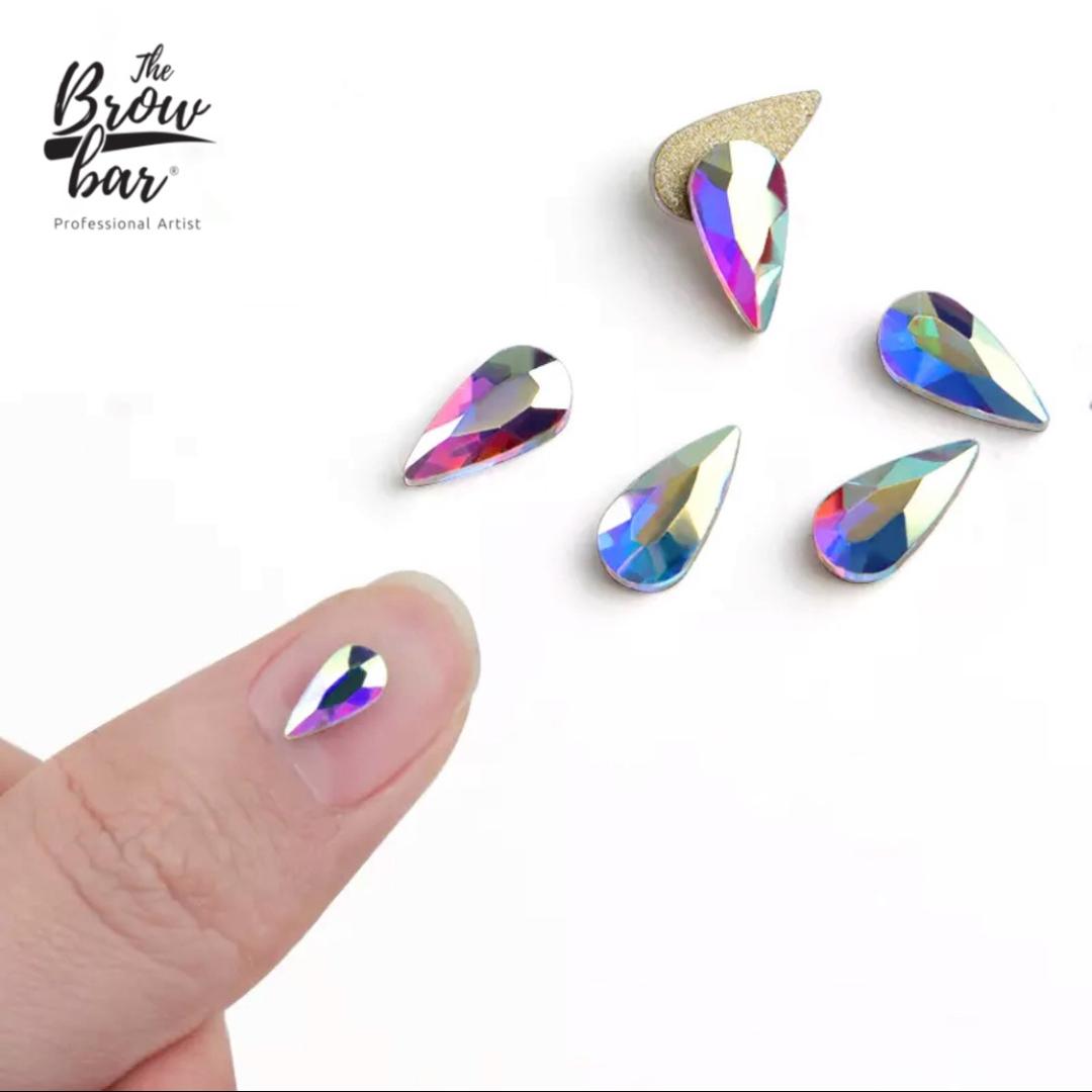 crystal ab teardrop nail crystals stones
